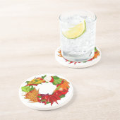 Dessous De Verre En Grès Thanksgiving Wreath (Côté)