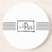 Dessous De Verre En Grès The best Dad. El mejor Papá. (Devant)