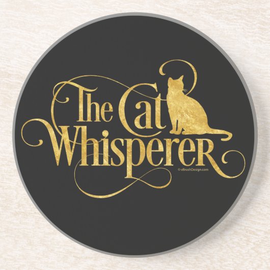 Dessous De Verre En Grès The Cat Whisperer (Devant)