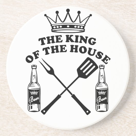 Dessous De Verre En Grès The King of the House Beer (Devant)