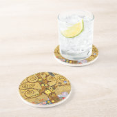 Dessous De Verre En Grès " The Tree of Life" , Gustav Klimt (Côté)