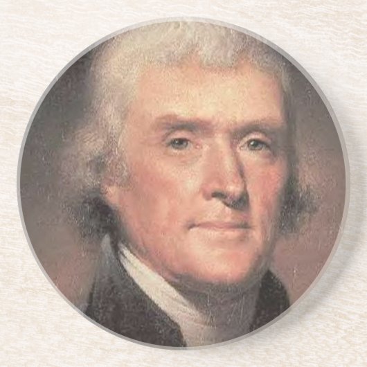 Dessous De Verre En Grès Thomas Jefferson (Devant)