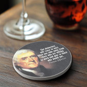Dessous De Verre En Grès Thomas Jefferson Citation sur le socialisme