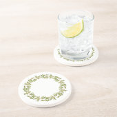 Dessous De Verre En Grès THYME WREATT Dessous de verre rond de grès (Côté)