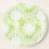 Dessous De Verre En Grès Tie-Dye Vert Menthe Citron (Devant)