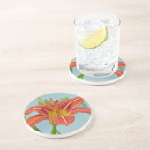 Dessous De Verre En Grès Tiger Daylily (Côté)