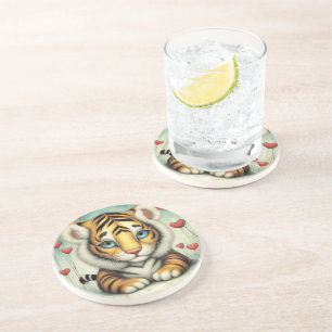Dessous De Verre En Grès Tiger Love 2