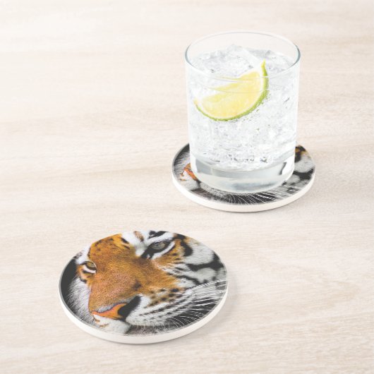 Dessous De Verre En Grès Tigre (Côté)