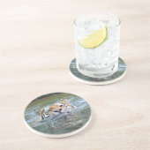Dessous De Verre En Grès Tigre 028 (Côté)