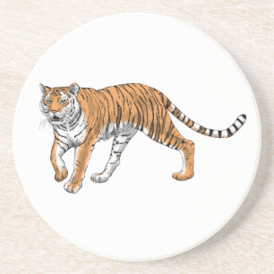 Dessous De Verre En Grès Tigre 2