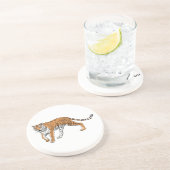 Dessous De Verre En Grès Tigre 2 (Côté)