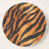 Dessous De Verre En Grès Tigre noir orange (Devant)