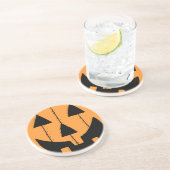 Dessous De Verre En Grès Timbre citrouille (Côté)