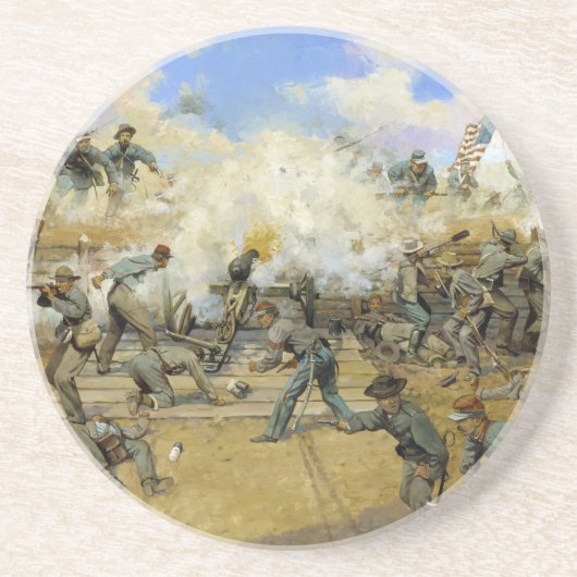 Dessous De Verre En Grès Tir et être Damné par Keith Rocco (Devant)