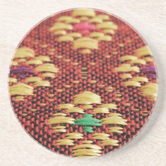 Dessous De Verre En Grès tissu asiatique (Devant)