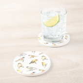 Dessous De Verre En Grès Tit birds motif (Côté)