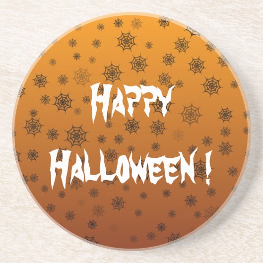 Dessous De Verre En Grès Toile d'araignée Halloween (Devant)