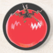 Dessous De Verre En Grès Tomate chaude rouge (Devant)