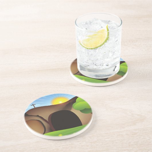 Dessous De Verre En Grès tombeau christ (Côté)