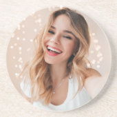 Dessous De Verre En Grès Ton visage pour un anniversaire (Devant)