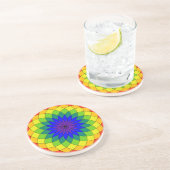 Dessous De Verre En Grès Tore de Manège Arc-en-Ciel (Côté)