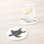 Dessous De Verre En Grès Tortue de mer (Côté)