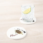 Dessous De Verre En Grès Tortue de mer verte d'Hawaï (Côté)