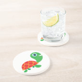 Dessous De Verre En Grès Tortue impressionnante (Côté)