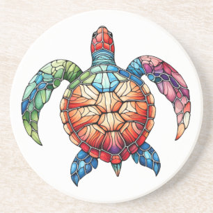 Dessous De Verre En Grès Tortue marine en verre