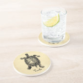 Dessous De Verre En Grès TORTUE vintage (Côté)