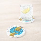 Dessous De Verre En Grès Tortues marines (Côté)