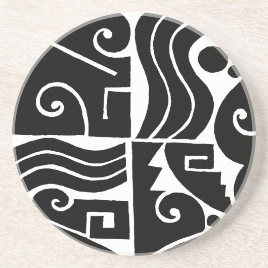 Dessous De Verre En Grès Tortuga du sud-ouest (Devant)