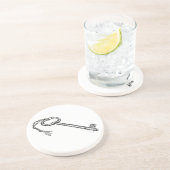 Dessous De Verre En Grès Touche antique (Côté)