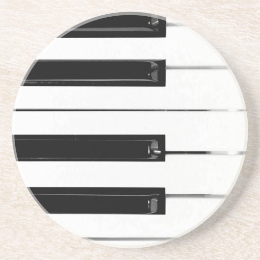 Dessous De Verre En Grès Touches de clavier de piano (Devant)