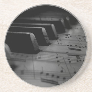 Dessous De Verre En Grès Touches de piano de musique