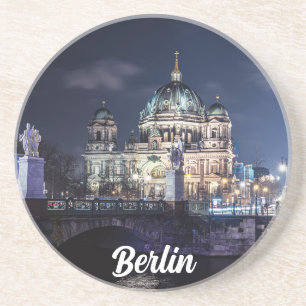 Dessous De Verre En Grès Tour de télévision et Cathédrale de Berlin à Berli