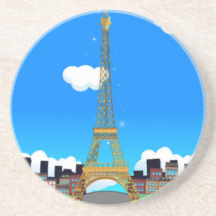 Dessous De Verre En Grès Tour Eiffel