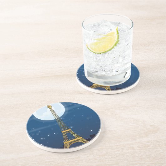 Dessous De Verre En Grès Tour Eiffel (Côté)