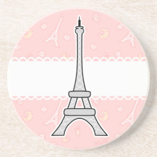 Dessous De Verre En Grès Tour Eiffel girly chic et à la mode de Paris