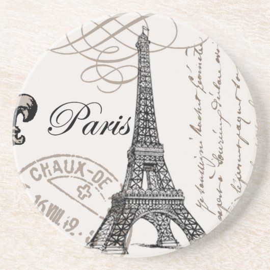 Dessous De Verre En Grès Tour moderne d'Eiffel (Devant)