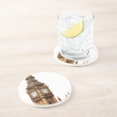 Dessous De Verre En Grès Tour Sepia Big Ben (Côté)