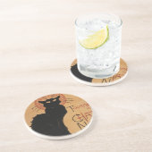 Dessous De Verre En Grès Tournée du Conversation Noir, Théophile Steinlen (Côté)