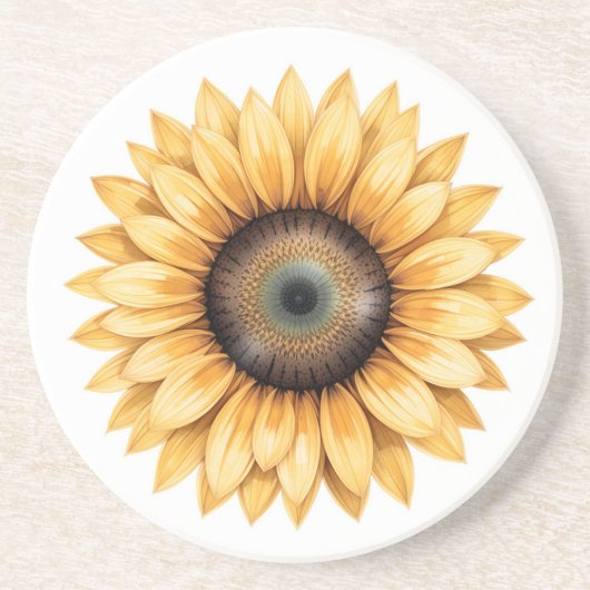 Dessous De Verre En Grès Tournesol (Devant)