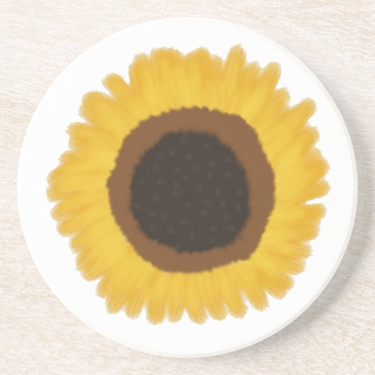 Dessous De Verre En Grès Tournesol (Devant)