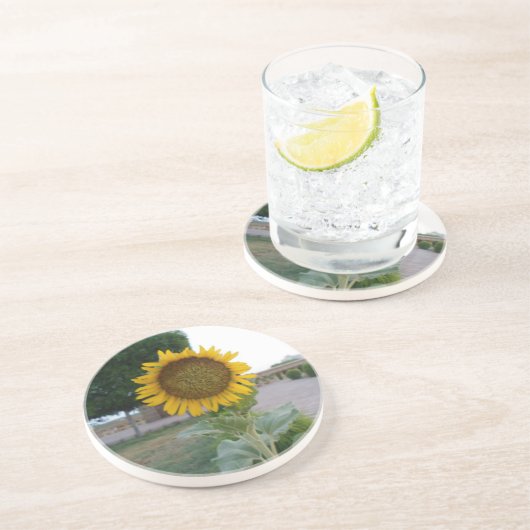 Dessous De Verre En Grès Tournesol (Côté)