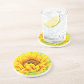 Dessous De Verre En Grès Tournesol (Côté)
