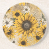 Dessous De Verre En Grès Tournesol (Devant)