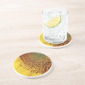 Dessous De Verre En Grès Tournesol frais et d'or (Côté)