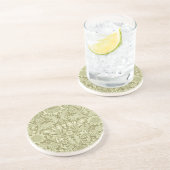Dessous De Verre En Grès Tournesol William Morris Vintage Olive Damask (Côté)