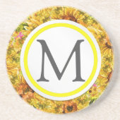 Dessous De Verre En Grès Tournesols (Devant)